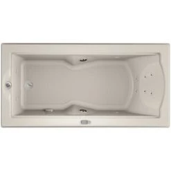 Jacuzzi 72" x 36" Fuzion Drop In Luxury Whirlpool Bathtub with 14 Jets, LCD Controls, Illumatherapy, Heater, Left Drain and Right Pump - Integrated Drain Assembly Included -Jacuzzi Sales Store jacuzzi fuz7236 wlr 5ih alternate view 4751