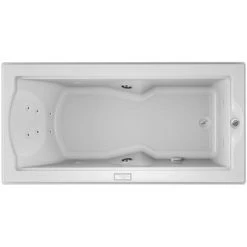 Jacuzzi 72" x 36" Fuzion Drop In Luxury Whirlpool Bathtub with 14 Jets, Luxury Controls, Illumatherapy, Heater, Right Drain and Left Pump - Integrated Drain Assembly Included -Jacuzzi Sales Store jacuzzi fuz7236 wrl 4ih alternate view 4772