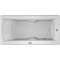 Jacuzzi 72" x 36" Fuzion Drop In Luxury Whirlpool Bathtub with 14 Jets, LCD Controls, Chromatherapy, Heater, Right Drain and Left Pump - Integrated Drain Assembly Included -Jacuzzi Sales Store jacuzzi fuz7236 wrl 5cw alternate view 4790