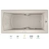 Jacuzzi 72" x 36" Fuzion Drop In Luxury Whirlpool Bathtub with 14 Jets, Luxury Controls, Illumatherapy, Heater, Right Drain and Left Pump - Integrated Drain Assembly Included