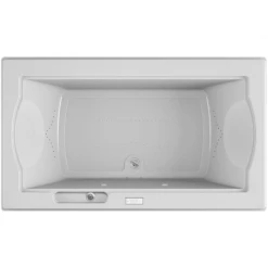 Jacuzzi 72" x 42" Fuzion Drop In Luxury Pure Air®; Bathtub with Luxury Controls, Chromatherapy, Center Drain and Right Blower - Integrated Drain Assembly Included -Jacuzzi Sales Store jacuzzi fuz7242 acr 4cx alternate view 2804