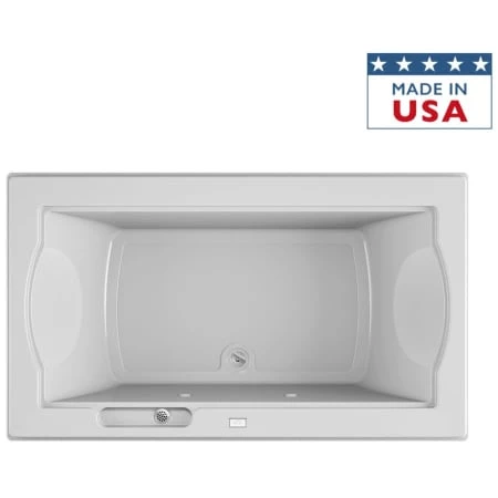 Jacuzzi 72" x 42" Fuzion Drop In Soaking Bathtub with Basic Controls, Chromatherapy and Center Drain - Integrated Drain Assembly Included 6 Jacuzzi 72" x 42" Fuzion Drop In Soaking Bathtub with Basic Controls, Chromatherapy and Center Drain - Integrated Drain Assembly Included - Image 4