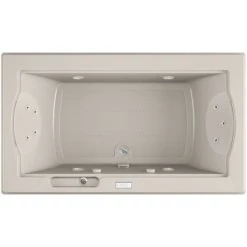 Jacuzzi 72" x 42" Fuzion Drop-In Luxury Salon Spa Bathtub with 11 Jets, Luxury Controls, Chromatherapy, Heater, Center Drain and Right Pump - Integrated Drain Assembly Included -Jacuzzi Sales Store jacuzzi fuz7242 ccr 4ch alternate view 2816