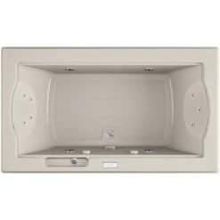 Jacuzzi 72" x 42" Fuzion Drop-In Luxury Salon Spa Bathtub with 11 Jets, Luxury Controls, Illumatherapy, Heater, Center Drain and Right Pump - Integrated Drain Assembly Included -Jacuzzi Sales Store jacuzzi fuz7242 ccr 4iw alternate view 2831