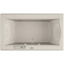 Jacuzzi 72" x 42" Fuzion Drop-In Luxury Salon Spa Bathtub with 11 Jets, LCD Controls, Illumatherapy, Heater, Center Drain and Right Pump - Integrated Drain Assembly Included -Jacuzzi Sales Store jacuzzi fuz7242 ccr 5ih alternate view 2846