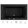 Jacuzzi 72" x 42" Fuzion Drop In Soaking Bathtub with Basic Controls, Chromatherapy and Center Drain - Integrated Drain Assembly Included -Jacuzzi Sales Store jacuzzi fuz7242bcx2cxb 100825