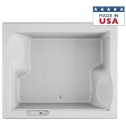Jacuzzi 72" x 60" Fuzion Drop In Soaking Bathtub with Center Drain - Integrated Drain Assembly Included 12 Jacuzzi 72" x 60" Fuzion Drop In Soaking Bathtub with Center Drain - Integrated Drain Assembly Included -Jacuzzi Sales Store jacuzzi fuz7260 bcx xxx alternate view 5786
