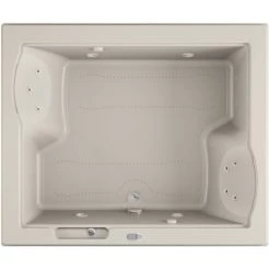Jacuzzi 72" x 60" Fuzion Drop In Luxury Salon Spa Bathtub with 15 Jets, LCD Controls, Chromatherapy, Heater, Center Drain and Right Pump - Integrated Drain Assembly Included -Jacuzzi Sales Store jacuzzi fuz7260 ccr 5cw alternate view 4865