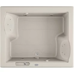 Jacuzzi 72" x 60" Fuzion Drop In Luxury Salon Spa Bathtub with 15 Jets, LCD Controls, Illumatherapy, Heater, Center Drain and Right Pump - Integrated Drain Assembly Included -Jacuzzi Sales Store jacuzzi fuz7260 ccr 5iw alternate view 4877