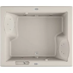 Jacuzzi 72" x 60" Fuzion Drop In Luxury Whirlpool Bathtub with 23 Jets, LCD Controls, Illumatherapy, Heater, Center Drain and Dual Pump - Integrated Drain Assembly Included -Jacuzzi Sales Store jacuzzi fuz7260 wcd 5iw alternate view 4925