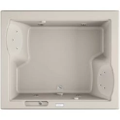 Jacuzzi 72" x 60" Fuzion Drop In Luxury Whirlpool Bathtub with 15 Jets, Luxury Controls, Illumatherapy, Heater, Center Drain and Left Pump - Integrated Drain Assembly Included -Jacuzzi Sales Store jacuzzi fuz7260 wcl 4ih alternate view 4943
