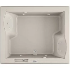 Jacuzzi 72" x 60" Fuzion Drop In Luxury Whirlpool Bathtub with 15 Jets, LCD Controls, Chromatherapy, Heater, Center Drain and Right Pump - Integrated Drain Assembly Included -Jacuzzi Sales Store jacuzzi fuz7260 wcr 5ch alternate view 5003