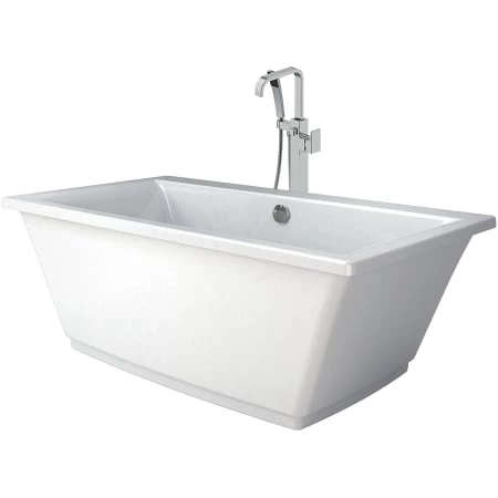 Jacuzzi Fia 62" Free Standing Soaking Bathtub with NW55827 Tub Filler Faucet and Center Drain 4 Jacuzzi Fia 62" Free Standing Soaking Bathtub with NW55827 Tub Filler Faucet and Center Drain - Image 2