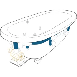 Jacuzzi Inizio 66" x 36" Freestanding Whirlpool with Whisper+ Technology™ -Jacuzzi Sales Store jacuzzi inf6636wcr1xp alternate view 5551