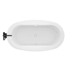 Jacuzzi Inizio 66" Free Standing Acrylic Whirlpool Tub with Center Drain and Overflow - Includes Floor Mounted Tub Filler with Hand Shower -Jacuzzi Sales Store jacuzzi inm6636wcr1xp alternate view 115