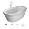 Jacuzzi Inizio Freestanding Soaking Bathtub with Heated Soak, and Freestanding Tub Filler 1 Jacuzzi Inizio Freestanding Soaking Bathtub with Heated Soak, and Freestanding Tub Filler -Jacuzzi Sales Store jacuzzi inn6636bcr1hsww 100825