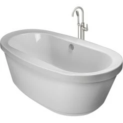 Jacuzzi Inizio 66" Free Standing Soaking Bathtub with NW50826 Tub Filler Faucet and Center Drain 9 Jacuzzi Inizio 66" Free Standing Soaking Bathtub with NW50826 Tub Filler Faucet and Center Drain -Jacuzzi Sales Store jacuzzi inn6636bcxxxx alternate view 1627