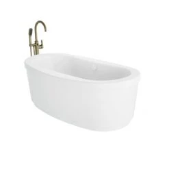 Jacuzzi Inizio 66" Free Standing Acrylic Whirlpool Tub with Center Drain and Overflow - Includes Floor Mounted Tub Filler with Hand Shower -Jacuzzi Sales Store jacuzzi inz6636wcr1xp alternate view 127