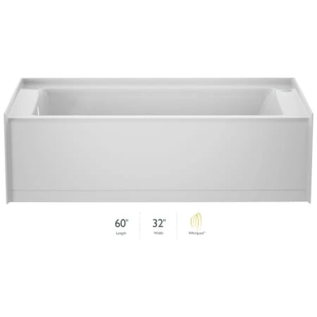 Jacuzzi Signature 60" Three Wall Alcove Acrylic Air / Whirlpool Tub with Left Drain and Overflow 3 Jacuzzi Signature 60" Three Wall Alcove Acrylic Air / Whirlpool Tub with Left Drain and Overflow