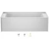 Jacuzzi Signature 60" Three Wall Alcove Acrylic Air / Whirlpool Tub with Left Drain and Overflow -Jacuzzi Sales Store jacuzzi j186030wlr1xxw 100825