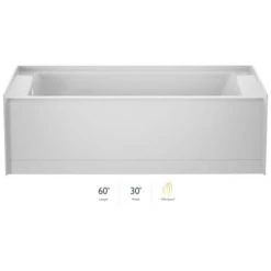 Jacuzzi Signature 60" Three Wall Alcove Acrylic Air / Whirlpool Tub with Left Drain and Overflow