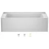 Jacuzzi Signature 60" Three Wall Alcove Acrylic Air / Whirlpool Tub with Left Drain and Overflow -Jacuzzi Sales Store jacuzzi j186032wlr1hxw 100825