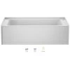 Jacuzzi Signature 60" Three Wall Alcove Acrylic Air / Whirlpool Tub with Left Drain and Overflow 2 Jacuzzi Signature 60" Three Wall Alcove Acrylic Air / Whirlpool Tub with Left Drain and Overflow -Jacuzzi Sales Store jacuzzi j1l6032wlr1xxw 100825
