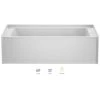 Jacuzzi Signature 60" Three Wall Alcove Acrylic Whirlpool Tub with Right Drain and Overflow