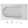 Jacuzzi Signature 60" Drop In Soaking Bathtub with Universal Drain -Jacuzzi Sales Store jacuzzi j2d6036buxxxxw 100825
