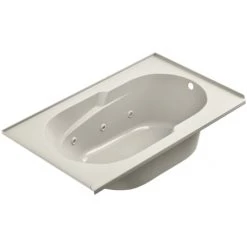 Jacuzzi Signature 60" Drop In Whirlpool Bathtub with 6 Jets, Air Controls, Tiling Flange, RapidHeat Water Heater, and Right Drain and Left Pump -Jacuzzi Sales Store jacuzzi j2t6036 wrl 1hx alternate view 816