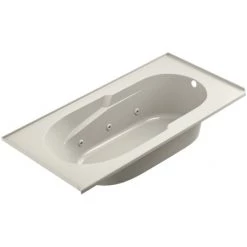 Jacuzzi Signature 72" Drop In Whirlpool Bathtub with 6 Jets, Air Controls, Tiling Flange, and Right Drain and Left Pump -Jacuzzi Sales Store jacuzzi j2t7236 wrl 1xx alternate view 836