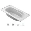 Jacuzzi 72" x 36" Signature Drop-In Soaking Bathtub with Tiling Flange and Left Drain -Jacuzzi Sales Store jacuzzi j2t7236blxxxxw 100825