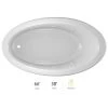 Jacuzzi Signature 66" Drop In Whirlpool Bathtub with 6 Jets, Air Controls, Left Drain and Right Pump -Jacuzzi Sales Store jacuzzi j3d6638wlr1xxw 100825
