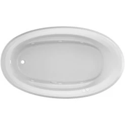 Jacuzzi 72" x 42" Signature Drop In Whirlpool Bathtub with 6 Jets, Air Controls, RapidHeat Water Heater, Left Drain and Right Pump -Jacuzzi Sales Store jacuzzi j3d7242 wlr 1hx alternate view 859