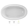 Jacuzzi 72" x 42" Signature Drop In Whirlpool Bathtub with 6 Jets, Air Controls, Right Drain and Left Pump