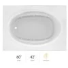 Jacuzzi 60" x 42" Signature Drop In Whirlpool Bathtub with 6 Jets, Air Controls, RapidHeat Water Heater, Left Drain and Left Front Pump -Jacuzzi Sales Store jacuzzi j4d6042wlg1hxw 100825