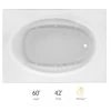 Jacuzzi 60" x 42" Signature Drop In Whirlpool Bathtub with 6 Jets, Air Controls, Right Drain and Right Back Pump