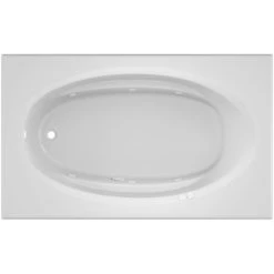 Jacuzzi 72" x 42" Signature Drop In Whirlpool Bathtub with 6 Jets, Air Controls, Left Drain and Right Pump -Jacuzzi Sales Store jacuzzi j4d7242 wlr 1xx alternate view 995