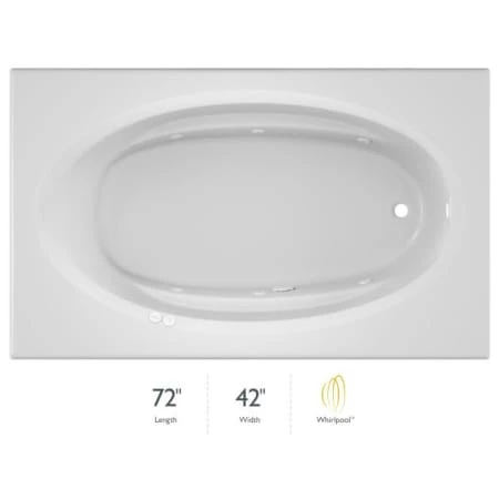 Jacuzzi 72" x 42" Signature Drop In Whirlpool Bathtub with 6 Jets, Air Controls, RapidHeat Water Heater, Right Drain and Left Back Pump 3 Jacuzzi 72" x 42" Signature Drop In Whirlpool Bathtub with 6 Jets, Air Controls, RapidHeat Water Heater, Right Drain and Left Back Pump