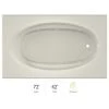 Jacuzzi 72" x 42" Signature Drop In Whirlpool Bathtub with 6 Jets, Air Controls, Right Drain and Right Back Pump
