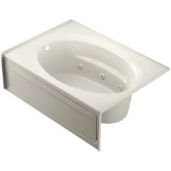 Jacuzzi 60" x 42" Signature Three Wall Alcove Whirlpool Bathtub with 6 Jets, Air Controls, RapidHeat Water Heater, Tiling Flange, Skirt, Left Drain, and Right Pump - with Cleanline Technology -Jacuzzi Sales Store jacuzzi j4s6042 wlr 1hx alternate view 3249