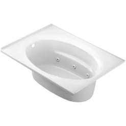 Jacuzzi 60" x 42" Signature Drop In Whirlpool Bathtub with 6 Jets, Air Controls, Tiling Flange, RapidHeat Water Heater, and Left Drain and Left Back Pump -Jacuzzi Sales Store jacuzzi j4t6042 wle 1hx alternate view 1662