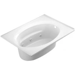 Jacuzzi 60" x 42" Signature Drop In Whirlpool Bathtub with 6 Jets, Air Controls, Tiling Flange, and Right Drain and Left Back Pump -Jacuzzi Sales Store jacuzzi j4t6042 wre 1xx alternate view 1095