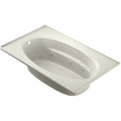 Jacuzzi 72" x 42" Signature Drop In Whirlpool Bathtub with 6 Jets, Air Controls, Tiling Flange, RapidHeat Water Heater, and Left Drain and Left Back Pump -Jacuzzi Sales Store jacuzzi j4t7242 wle 1hx alternate view 1136