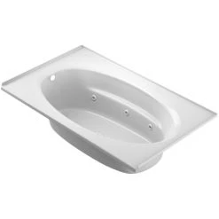 Jacuzzi 72" x 42" Signature Drop In Whirlpool Bathtub with 6 Jets, Air Controls, Tiling Flange, RapidHeat Water Heater, and Left Drain and Right Pump -Jacuzzi Sales Store jacuzzi j4t7242 wlr 1hx alternate view 1159