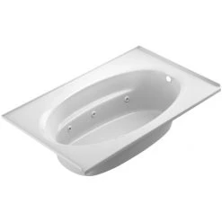 Jacuzzi 72" x 42" Signature Drop In Whirlpool Bathtub with 6 Jets, Air Controls, Tiling Flange, RapidHeat Water Heater, and Right Drain and Right Front Pump -Jacuzzi Sales Store jacuzzi j4t7242 wrf 1hx alternate view 1183