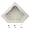 Jacuzzi 60" x 60" Signature Corner Whirlpool Bathtub with 6 Jets, Air Controls, RapidHeat Water Heater, Center Drain and Right Pump -Jacuzzi Sales Store jacuzzi j5d6060wcr1hxy 100825