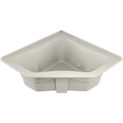 Jacuzzi 60" x 60" Signature Corner Whirlpool Bathtub with 6 Jets, Air Controls, RapidHeat Water Heater, Center Drain, Tiling Flange, and Right Pump -Jacuzzi Sales Store jacuzzi j5t6060 wcr 1hx alternate view 1680