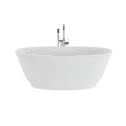 Jacuzzi Karina 65" Free Standing Resin, Stone Composite Soaking Tub with Center Drain, Drain Assembly and Overflow - Includes Floor Mounted Tub Filler with Hand Shower -Jacuzzi Sales Store jacuzzi kab6534bcxxxx alternate view 135