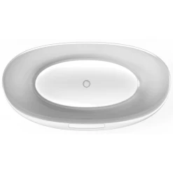 Jacuzzi Karina 65" Free Standing Stone Composite Soaking Tub with Center Drain, Pop-Up Drain Assembly and Overflow -Jacuzzi Sales Store jacuzzi kaf6534bcxxxx alternate view 5792